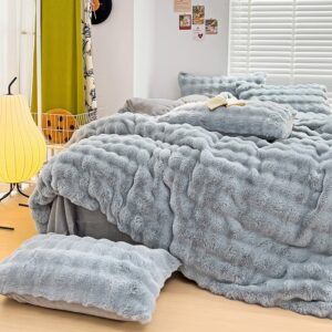 bubble-rabbit-flannel-bedding-set