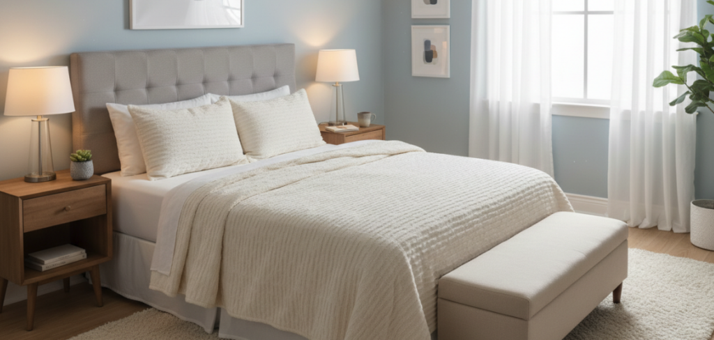 Ein sauberes und aufgeräumtes Schlafzimmer