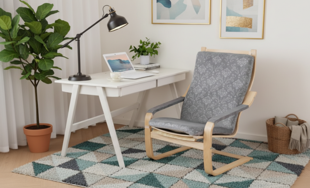 Scène de bureau à domicile images