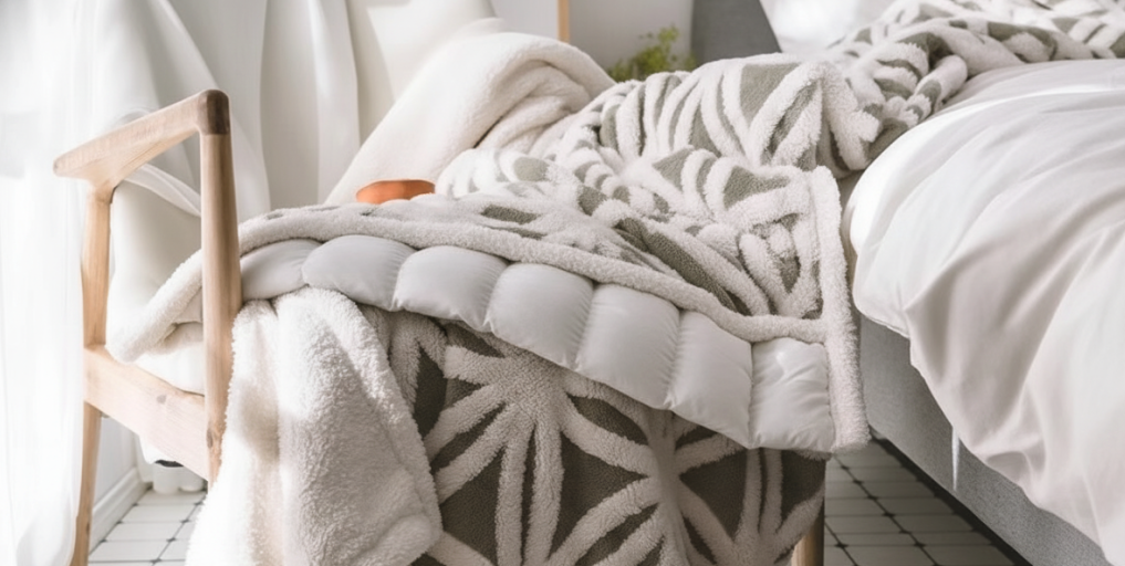 Interactive Anatomical Anatomy of a Modern Weighted Blanket – Showcasing glass beads vs. knit loops