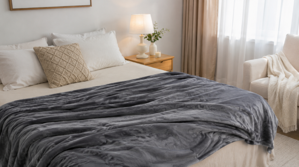polyester fleece blanket for people