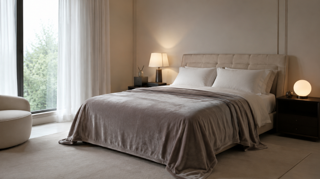 polyester fleece blanket for people