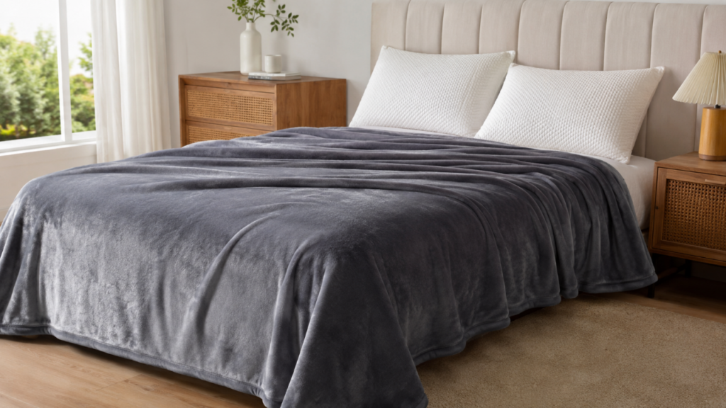 polyester fleece blanket for people