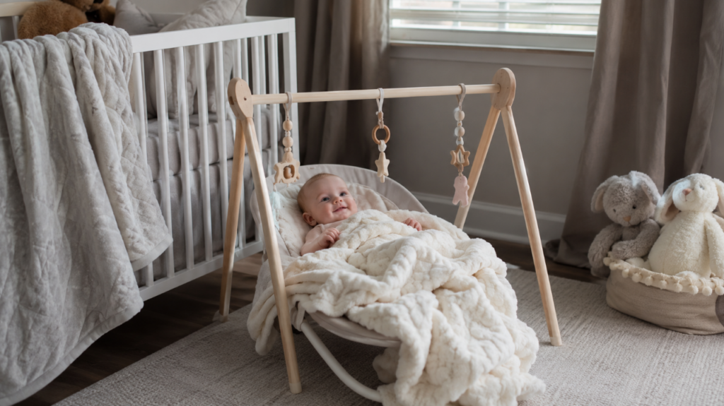 Push baby blankets for people