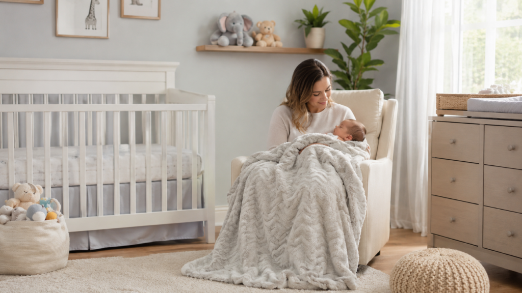 Push baby blankets for people