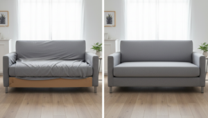 How To Put On Sofa Covers & Change Cushions...