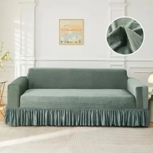 Custom New Thickened Corduroy Polyester Sofa Co...