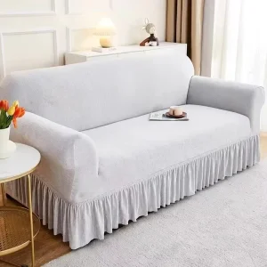 Thick Chenille Elastic Stretch Classic Solid So...