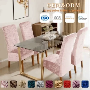 Wholesale Custom Diamond Velvet Long Back Chair...
