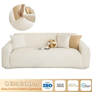 New Thickened Corduroy Stripes Modern Sofa Cove...