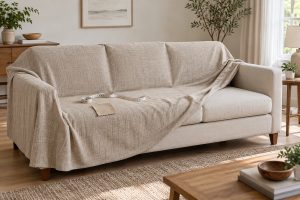 Pick Linen Sofa Cover: First Look At The Fabric...