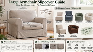 Large Armchair Slipcover Guide: How To Measure ...