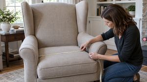 Large Wingback Chair Slipcover: Measure Before ...